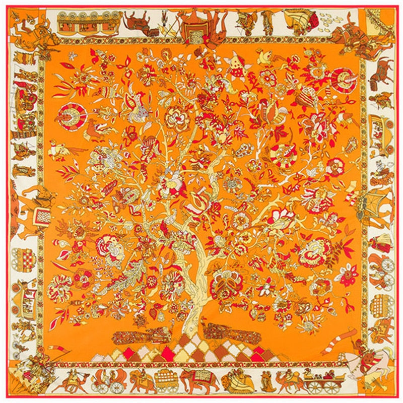 Large Twill Silk Scarves