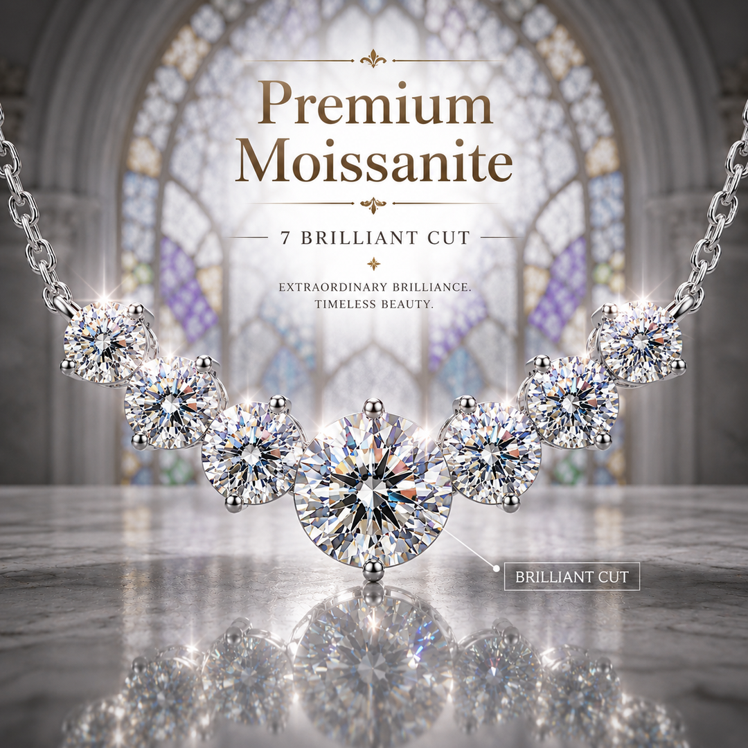 Heart of Brilliance™ – 925 Sterling Silver 5 Carat Heart-Cut Moissanite Pendant Necklace