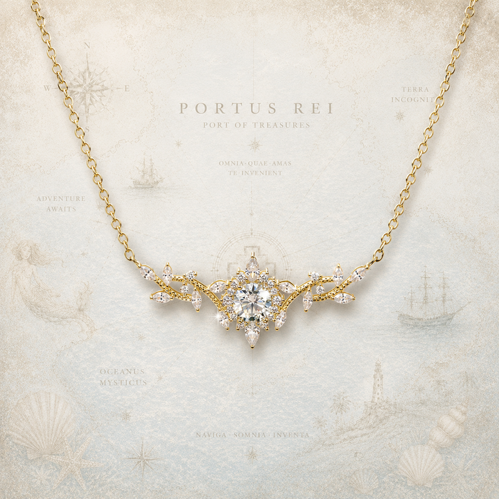 Celestia Leaf™ Moissanite Pendant Necklace