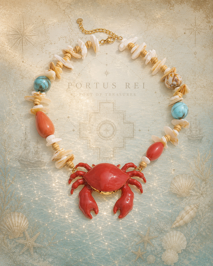 Crimson Tide Crab Pendant