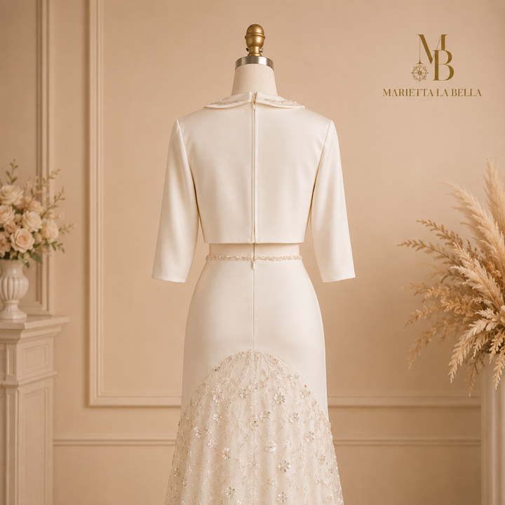 Harper | Luxury Sequined Evening Gown with Embroidered Details