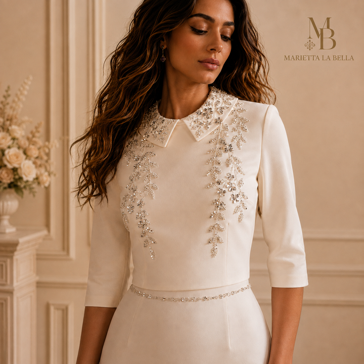 Harper | Luxury Sequined Evening Gown with Embroidered Details