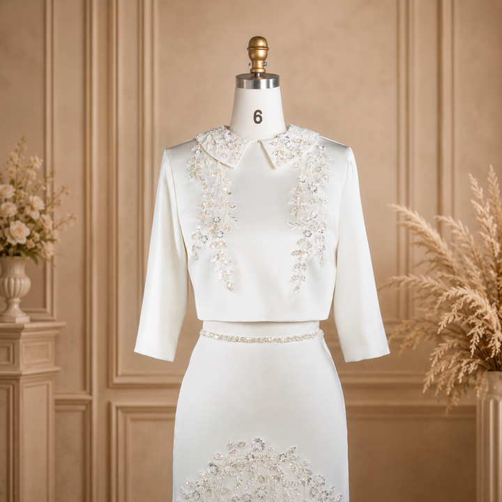 Harper | Luxury Sequined Evening Gown with Embroidered Details