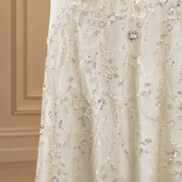 Harper | Luxury Sequined Evening Gown with Embroidered Details