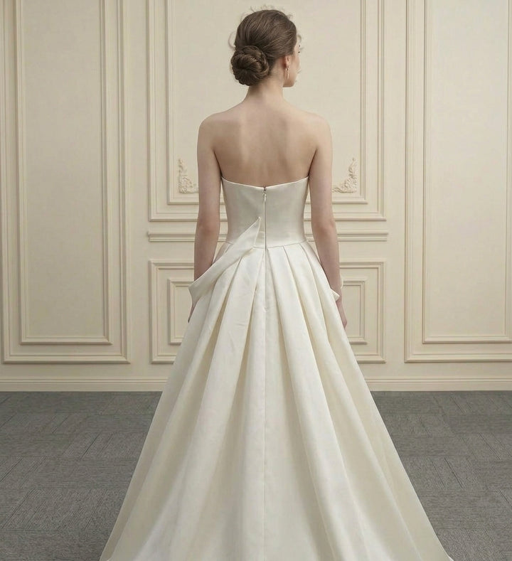 Alessandra — Sculptural Strapless Mikado Bridal Gown