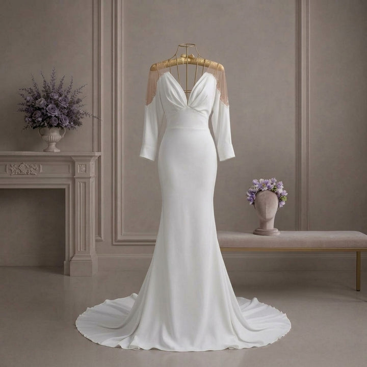 Lavinia — Romantic Silk Satin Mermaid Bridal Gown