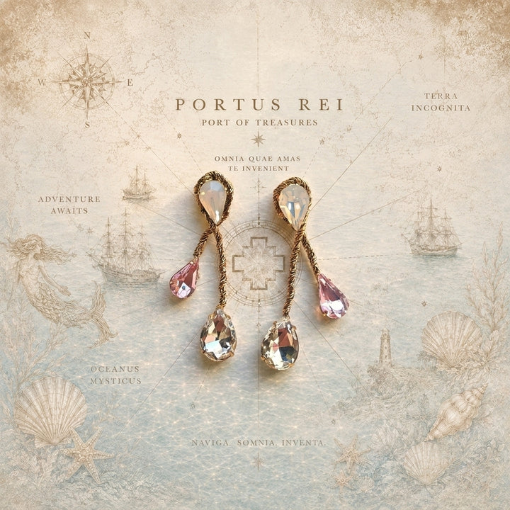 Celestial Vine Gold-Plated Crystal Drop Earrings™ - Delicate Golden Vines Adorned with Shimmering Crystal Droplets That Capture the Beauty of Nature in Every Graceful Movement