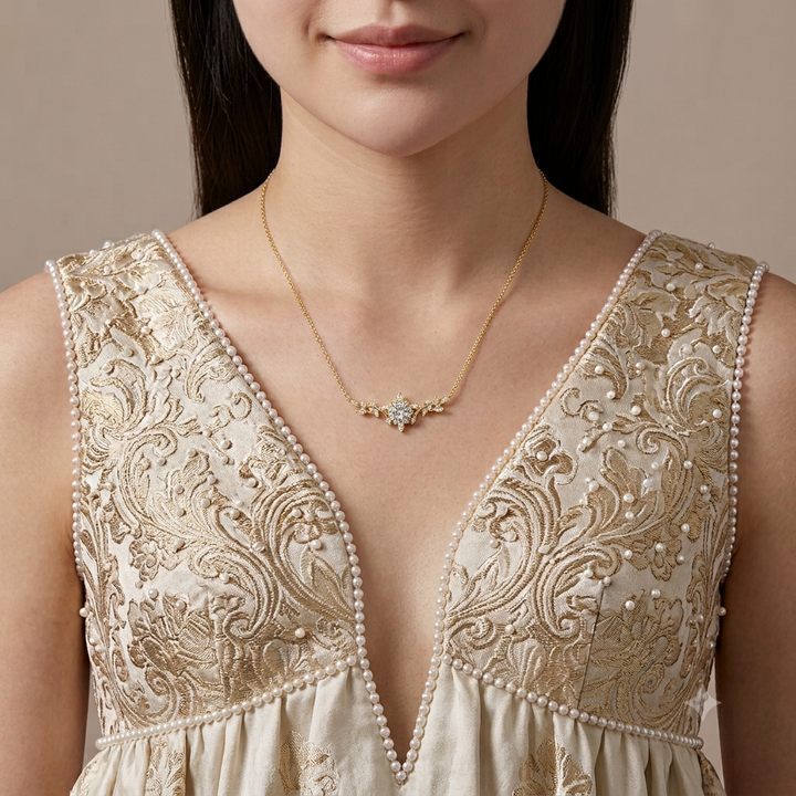 Celestia Leaf™ Moissanite Pendant Necklace