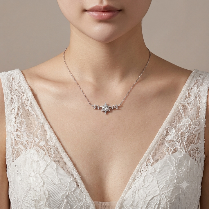 Celestia Leaf™ Moissanite Pendant Necklace