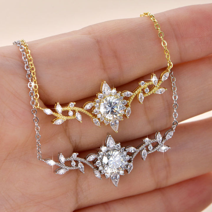 Celestia Leaf™ Moissanite Pendant Necklace