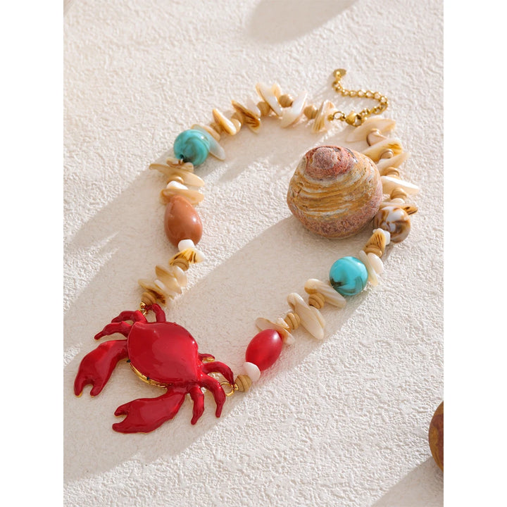 Crimson Tide Crab Pendant