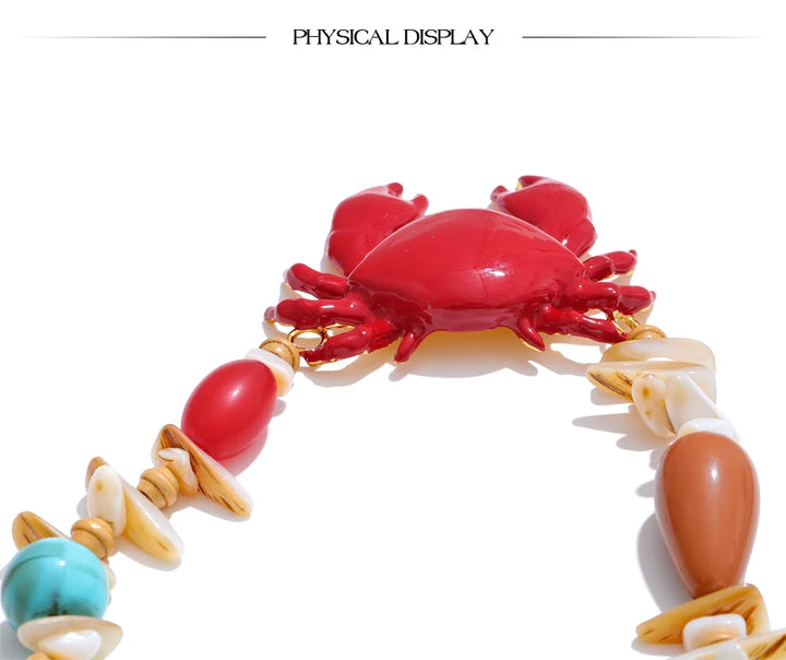Crimson Tide Crab Pendant