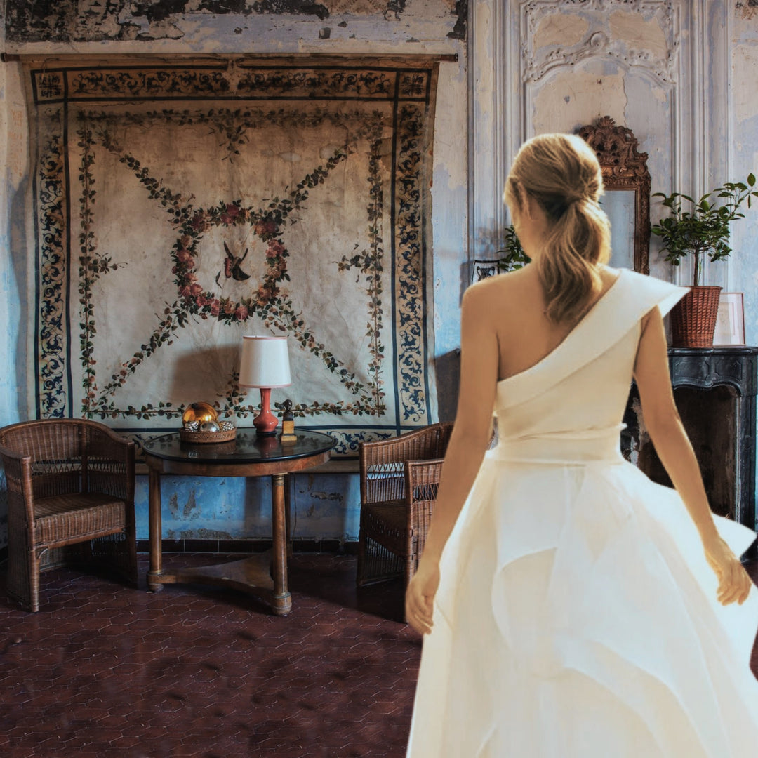 Sleeveless A-Line Brocade Sweetheart Neckline Bridal Gown