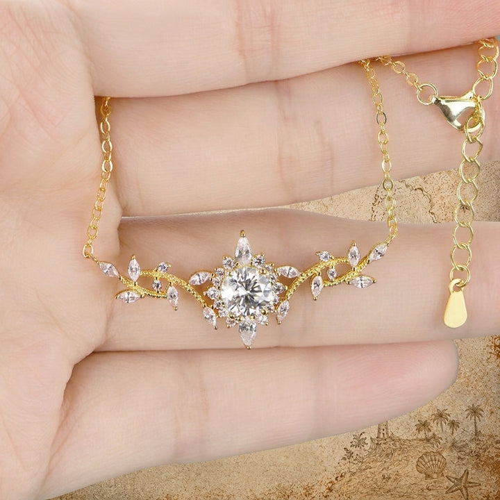 Celestia Leaf™ Moissanite Pendant Necklace