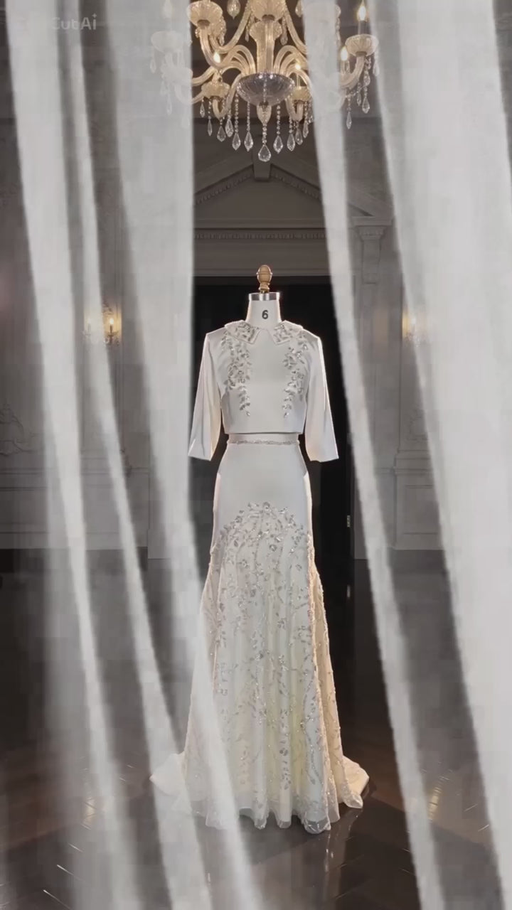 Harper | Luxury Sequined Evening Gown with Embroidered Details