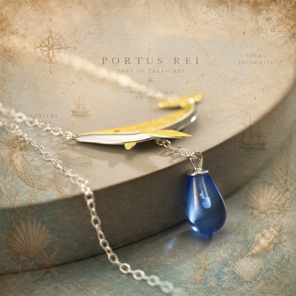Azure Leviathan Tears Pendant Necklace™ – Genuine 925 Sterling Silver Blue Crystal Necklace