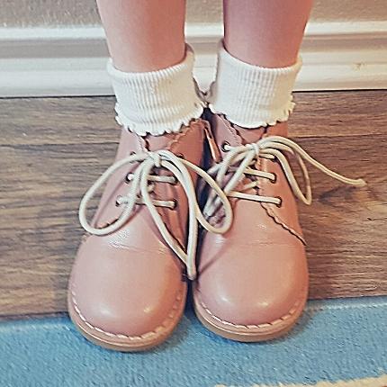 LITTLE WONDERER IN PINK<br>Genuine Leather Hand-Made Children&