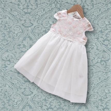 LITTLE PEONY<br>Cotton Striped Print Girls Dress