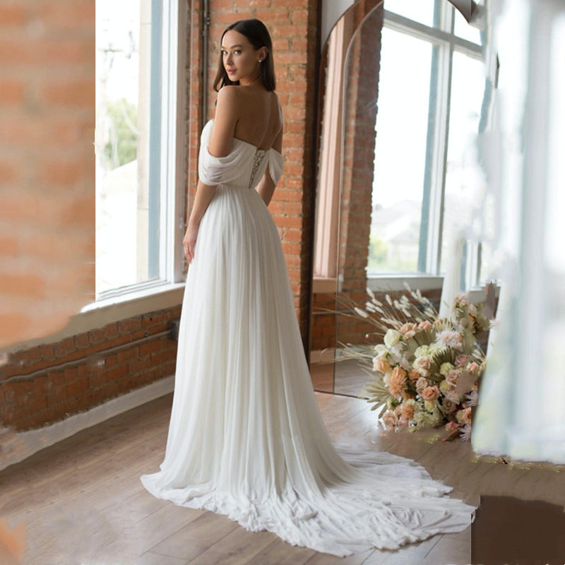 white christmas dresses ATHENAAncient Greek Goddess Inspired Off-the-Shoulder Chiffon Sweethea Marietta la Bella white christmas dresses ATHENAAncient Greek Goddess Inspired Off-the-Shoulder Chiffon Sweethea Marietta la Bella