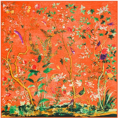 BLISS<br>Silk Twill Very Large Hand-Printed Shawl
