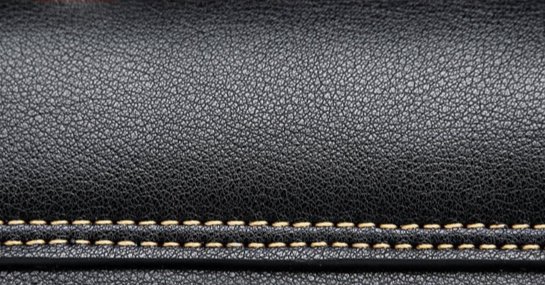 BLACK VOLPINA<br>Cowhide Leather Messenger Flap Mini Purse
