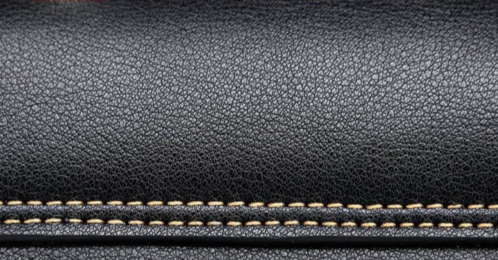 BLACK VOLPINA<br>Cowhide Leather Messenger Flap Mini Purse