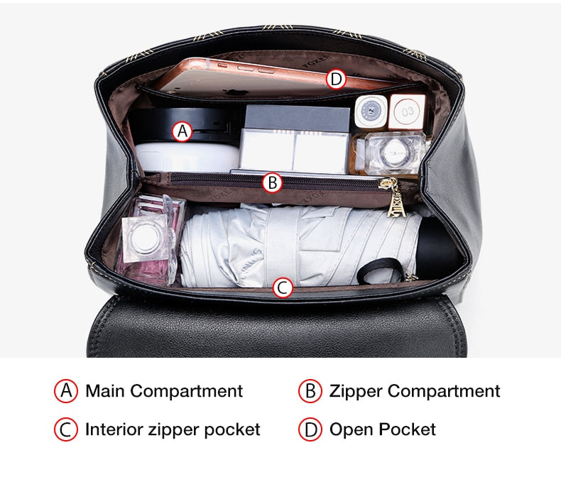 BLACK VOLPINA<br>Cowhide Leather Messenger Flap Mini Purse