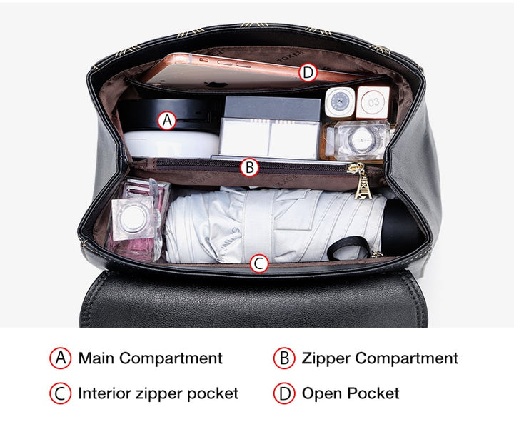 BLACK VOLPINA<br>Cowhide Leather Messenger Flap Mini Purse