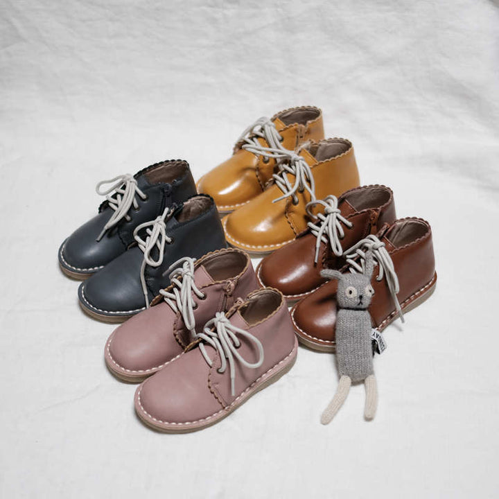 LITTLE WONDERER IN PINK<br>Genuine Leather Hand-Made Children&