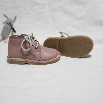 LITTLE WONDERER IN PINK<br>Genuine Leather Hand-Made Children's Shoes
