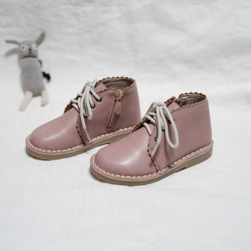 LITTLE WONDERER IN PINK<br>Genuine Leather Hand-Made Children&