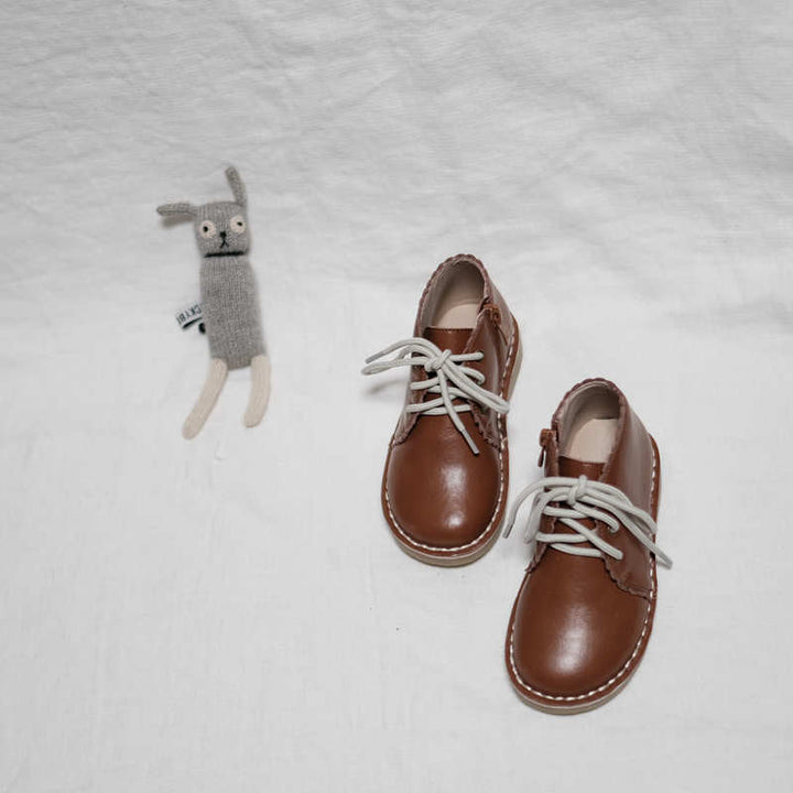LITTLE WONDERER IN AUBURN<br>Genuine Leather Hand-Made Children&