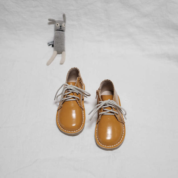LITTLE WONDERER IN YELLOW<br>Genuine Leather Hand-Made Children&