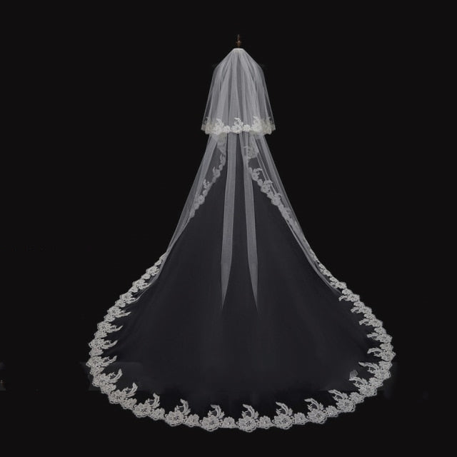 MATCHING BRIDAL VEILS<br>Customizable Wedding Veils 5 M long-16.4 Ft