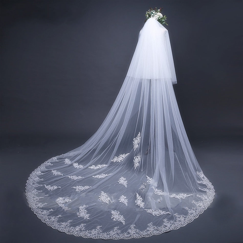 MATCHING BRIDAL VEILS<br>Customizable Wedding Veils 5 M long-16.4 Ft