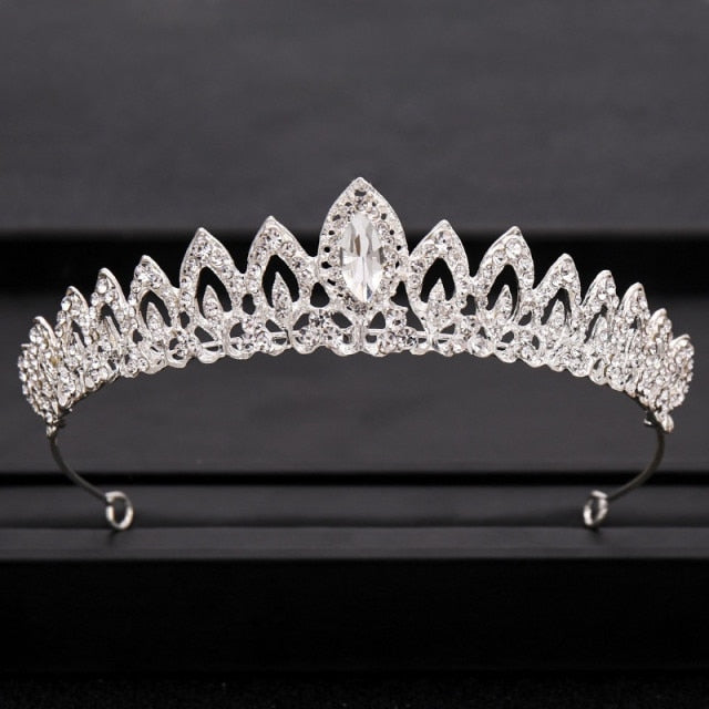 Wedding Tiara<br>Bridal Baroque Jeweled Hair Accessories