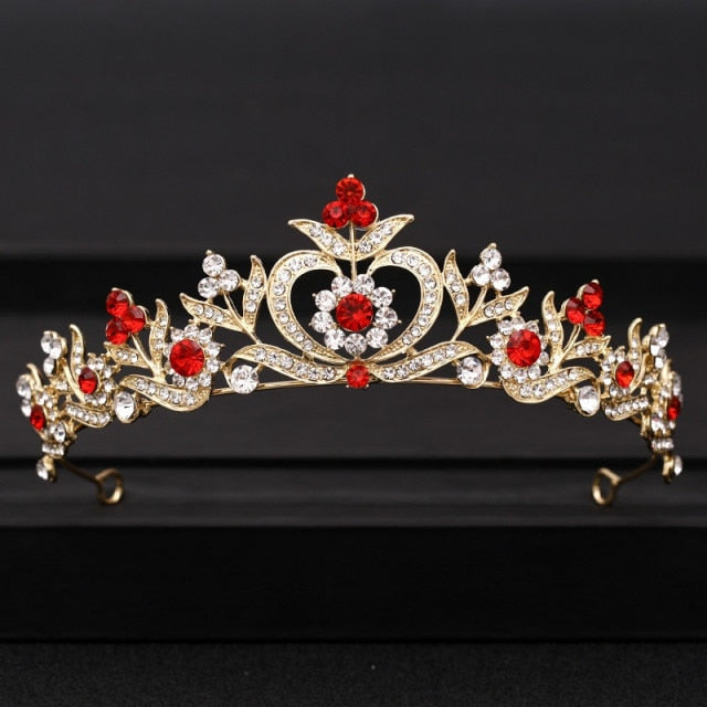 Wedding Tiara<br>Bridal Baroque Jeweled Hair Accessories