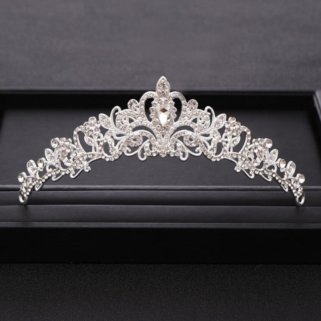 Wedding Tiara<br>Bridal Baroque Jeweled Hair Accessories
