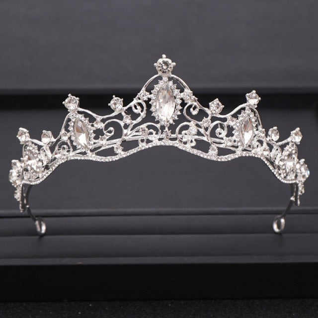 Wedding Tiara<br>Bridal Baroque Jeweled Hair Accessories