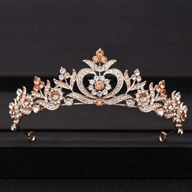 Wedding Tiara<br>Bridal Baroque Jeweled Hair Accessories
