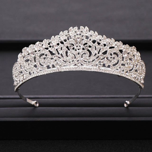 Wedding Tiara<br>Bridal Baroque Jeweled Hair Accessories