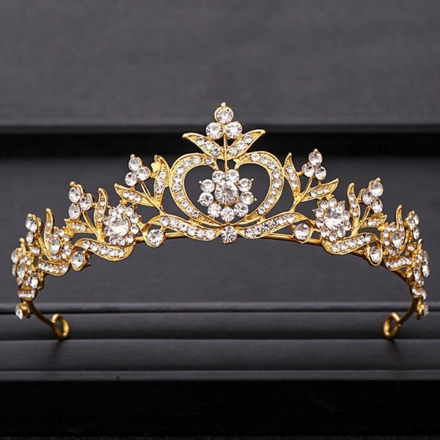 Wedding Tiara<br>Bridal Baroque Jeweled Hair Accessories