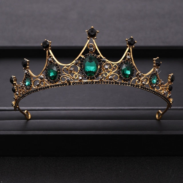 Wedding Tiara<br>Bridal Baroque Jeweled Hair Accessories