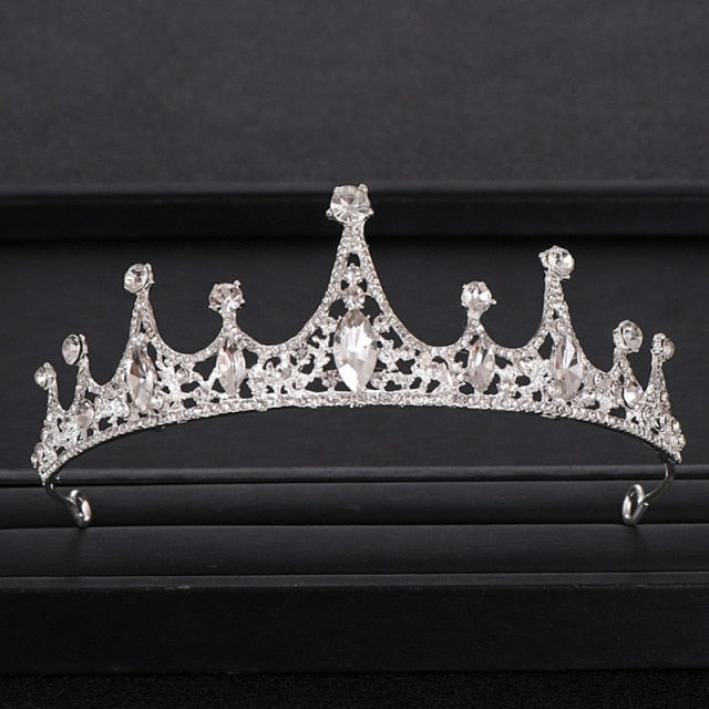 Wedding Tiara<br>Bridal Baroque Jeweled Hair Accessories