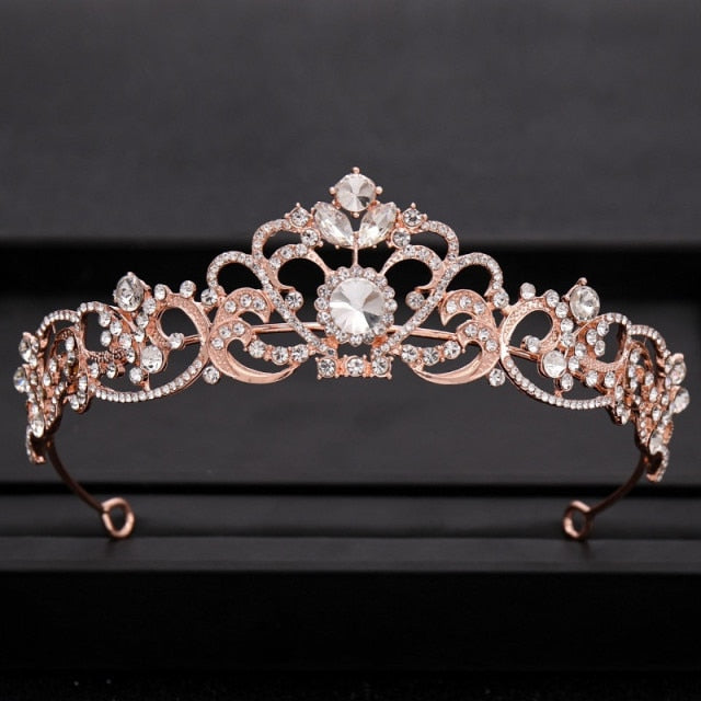 Wedding Tiara<br>Bridal Baroque Jeweled Hair Accessories