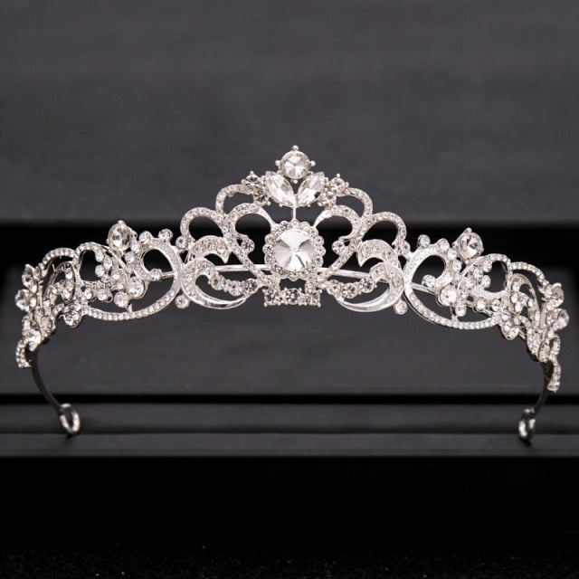 Wedding Tiara<br>Bridal Baroque Jeweled Hair Accessories