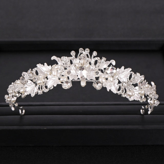 Wedding Tiara<br>Bridal Baroque Jeweled Hair Accessories