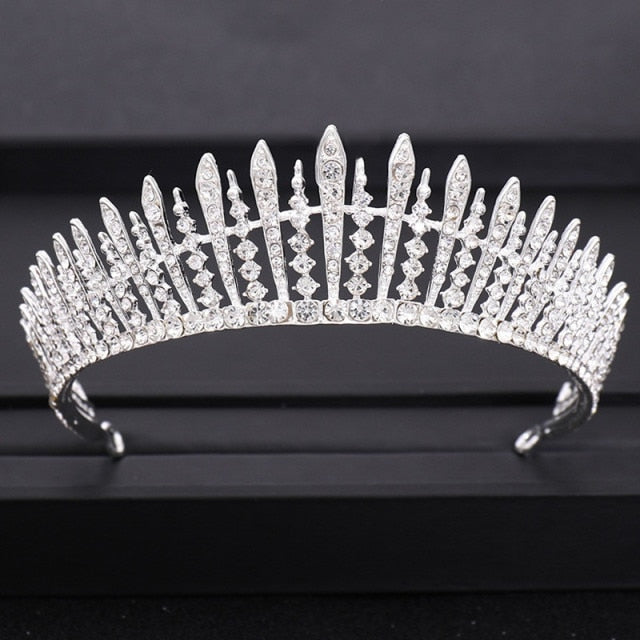 Wedding Tiara<br>Bridal Baroque Jeweled Hair Accessories