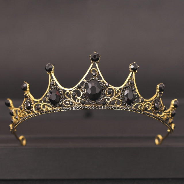 Wedding Tiara<br>Bridal Baroque Jeweled Hair Accessories