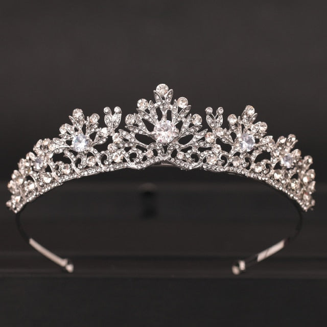 Wedding Tiara<br>Bridal Baroque Jeweled Hair Accessories